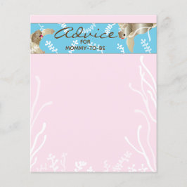 Placa de conselho do chá de fraldas "Tartaruga ros