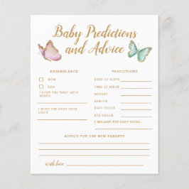 Placa de conselho e previsões para bebês de Chá bo