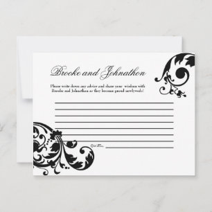 Placa de conselho gravável - Filigrana floral bran