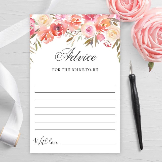 Placa de Conselhos de Bem-Estar Floral Doce Blush (Criador carregado)