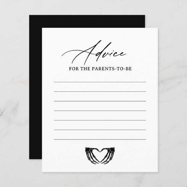 Placa de Conselhos de Chá de fraldas do Skeleton H (Frente/Verso)