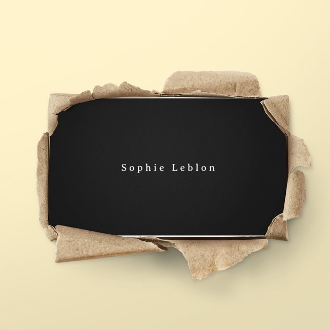 Placa de contato mínima preta (Criador carregado)