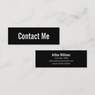 Placa de Contato Professional Black and White