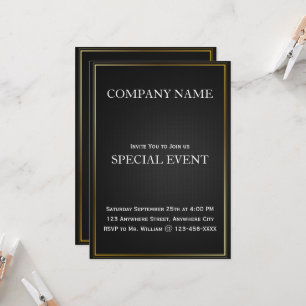 Placa de Convite de festas corporativa de quadro p