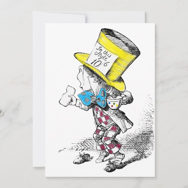 Placa de Convite de festas do chá (Frente)