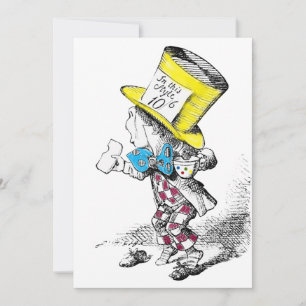 Placa de Convite de festas do chá