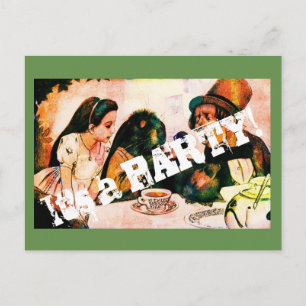 Placa de Convite de festas Vintage