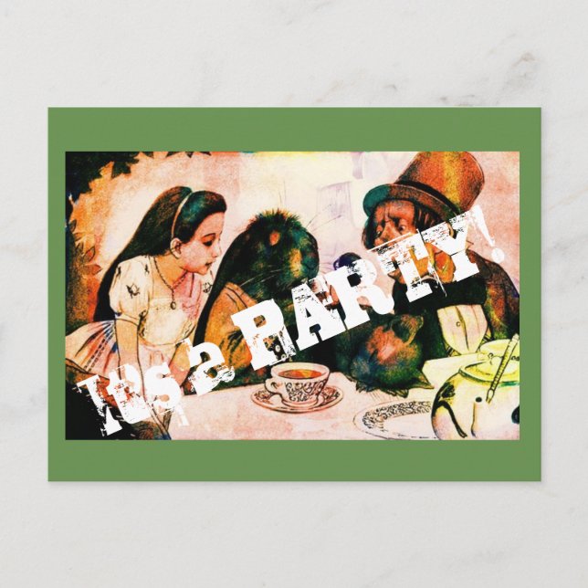 Placa de Convite de festas Vintage (Frente)