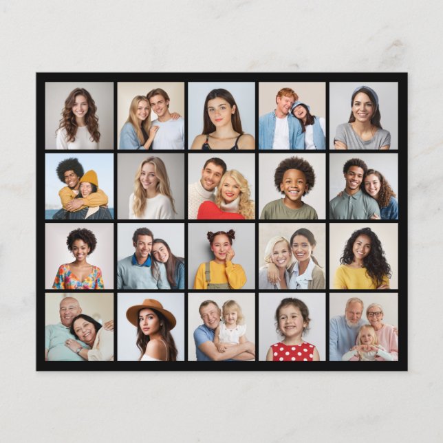 Placa de cor/folha de papel editável para colagem  (Frente)