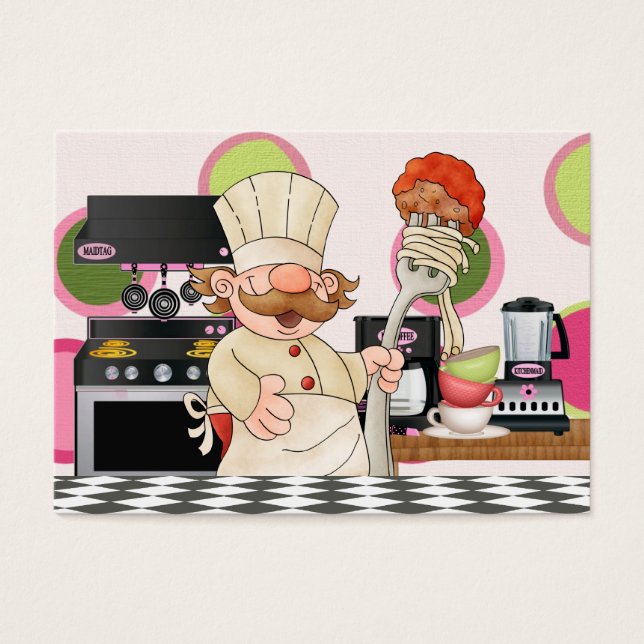 Placa de cozinha de chef feliz - SRF (Frente)