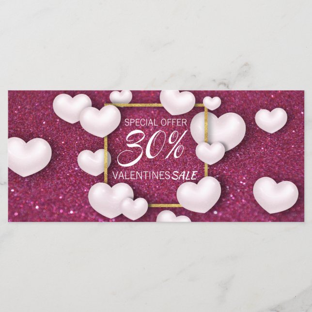Placa de Desconto de Brilhantes do dia de os namor (Frente)