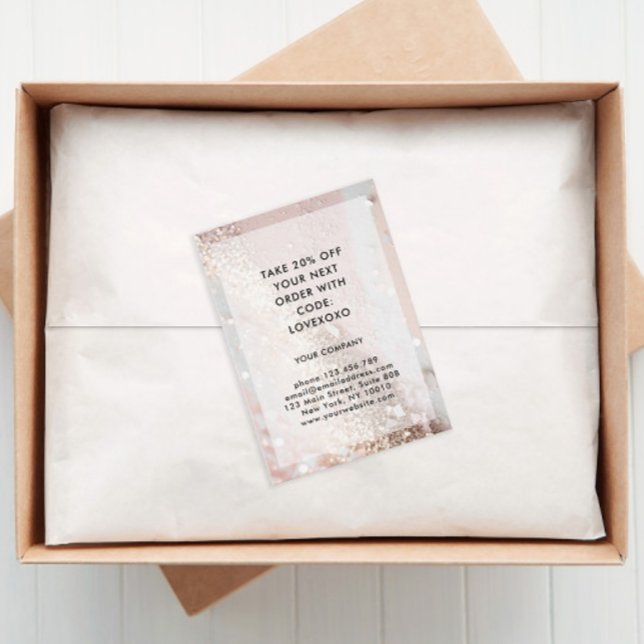 Placa de Desconto Moderna da Glitter (Criador carregado)