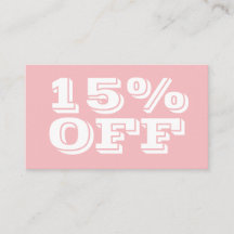 Placa de Desconto Moderno Rosa Pink da Trendy Past