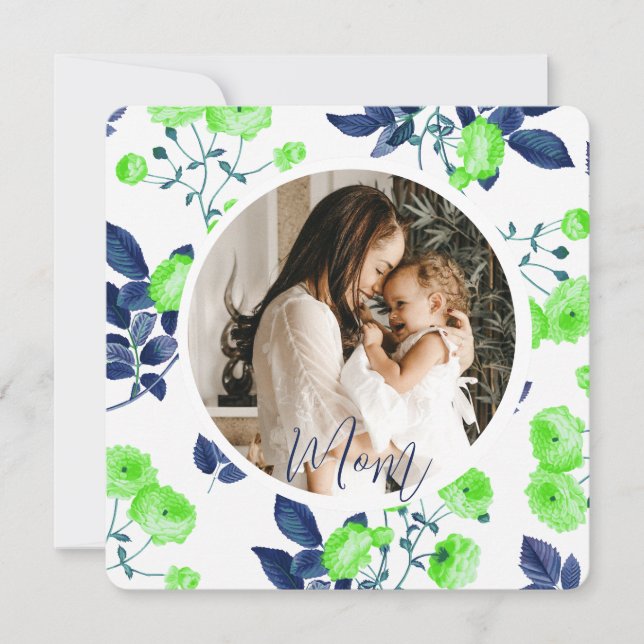 Placa de Dia de as mães Floral Elegante (Frente)