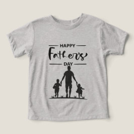 Placa de Dia de os pais Silhueta Preta e Branca Mo