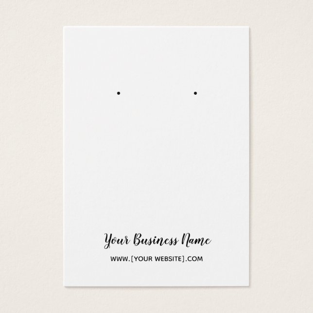 Placa de Earração Personalizada de Script Elegante (Frente)