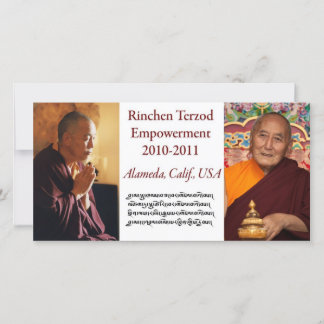 Placa de Empoderamento Terzod Rinchen