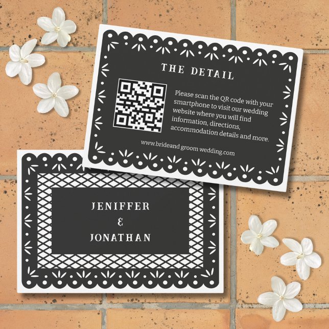 PLACA DE ENCLOUSURA PICADO DE PAPEL MEXICANO PRETO (Criador carregado)