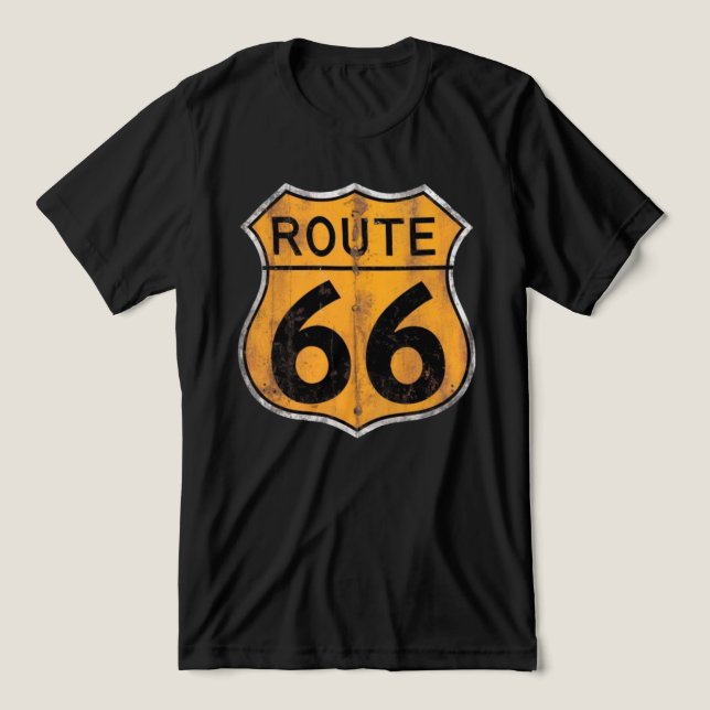 Placa de Estrada da Rota 66 Vintage (Design frontal)