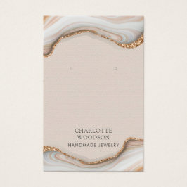 Placa de exibição Agate Marble Pink Blush Geode Ea