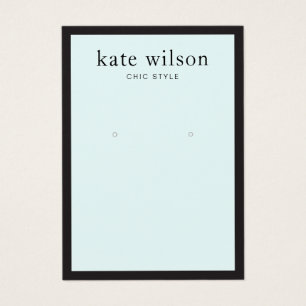 Placa de Exibição Azul Claro Moderno