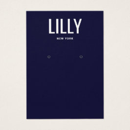 Placa de exibição azul de Marinho moderno simples