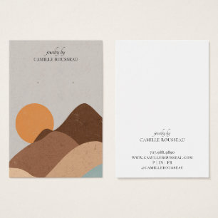 Placa de exibição Boho Terracotta Sand Abstrato Ea