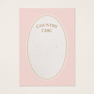 Placa de exibição Chic Country Pink Earring