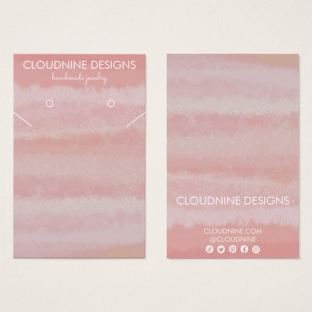 Placa de Exibição Colar Colar Colar Rosa Esfarelad (Frente & Verso)