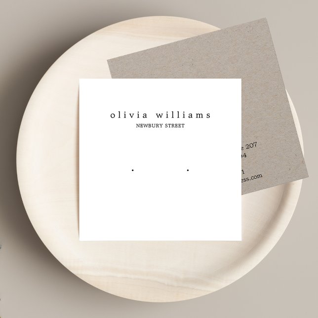 Placa de exibição de abertura branca simples quadr (Criador carregado)