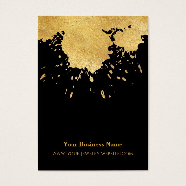 Placa de exibição de abertura de pintura Dourada p (Frente)