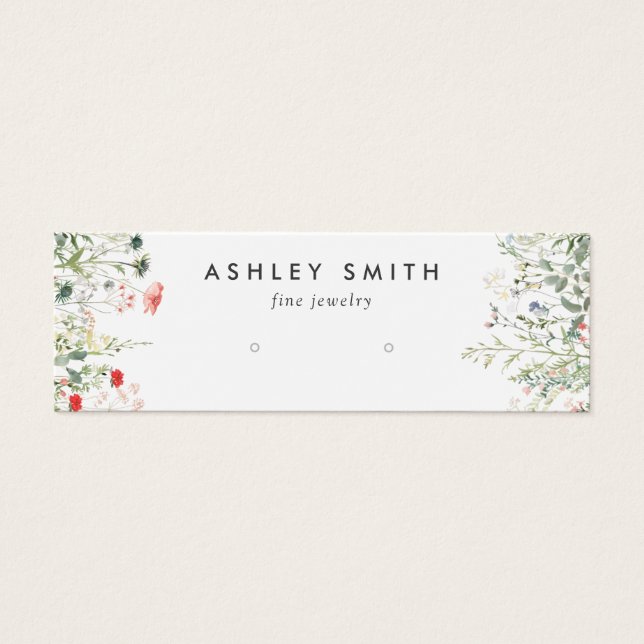 Placa de Exibição de Arelado de Flores Selvagens (Frente)