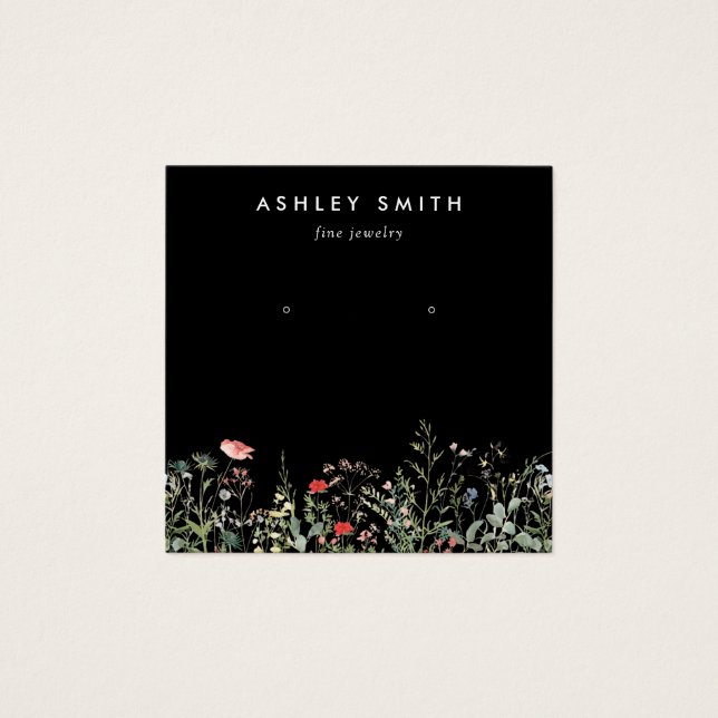 Placa de Exibição de Arelado de Flores Selvagens (Frente)