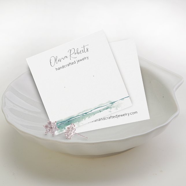 Placa de Exibição de Arranque Estrelado de Script  (Modern Script Stud Earring Display Card)