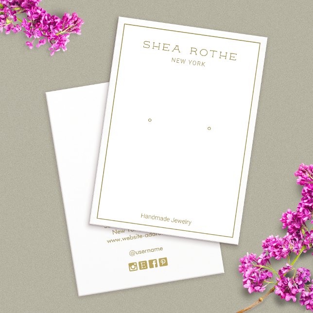 Placa de exibição de borda branca moderna simples (Criador carregado)