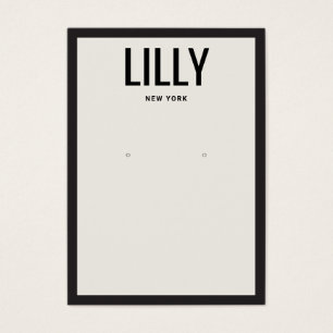 Placa de exibição de borda branca preto moderno 