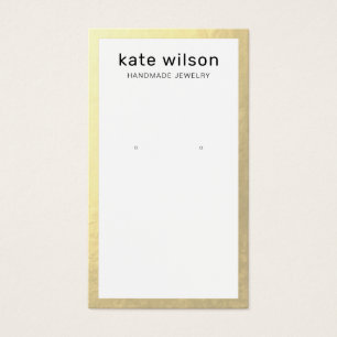 Placa de Exibição de Borda Dourada