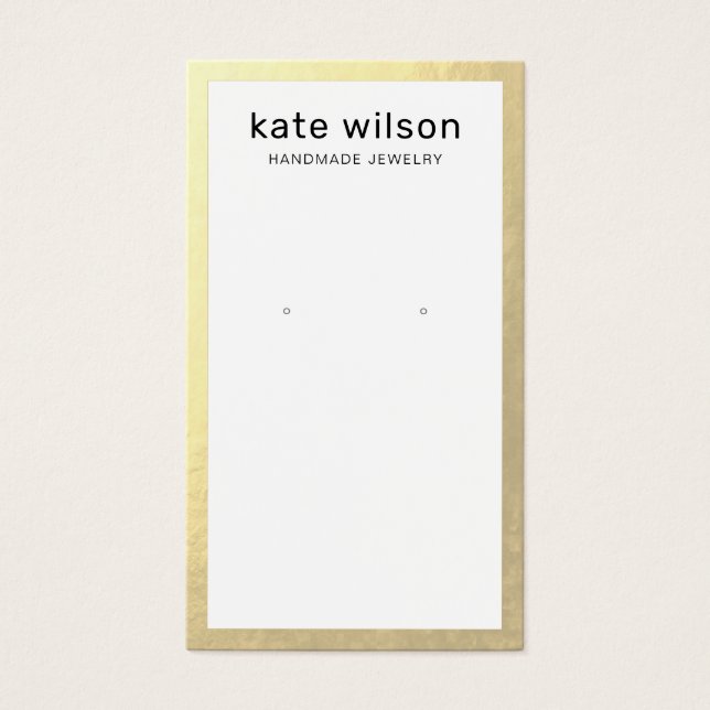 Placa de Exibição de Borda Dourada (Frente)