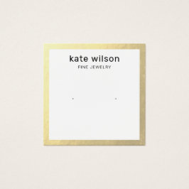 Placa de Exibição de Borda Dourada