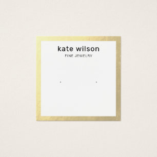 Placa de Exibição de Borda Dourada