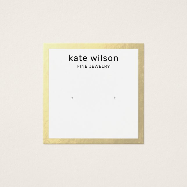 Placa de Exibição de Borda Dourada (Frente)