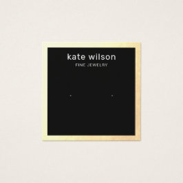 Placa de exibição de borda Dourada Preta Estanjada