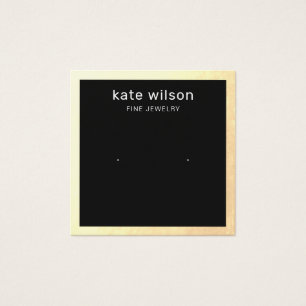 Placa de exibição de borda Dourada Preta Estanjada