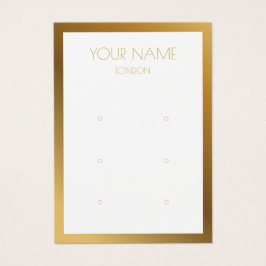 Placa de exibição de borda ouro simples