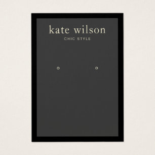 Placa de Exibição de Borda Preta de Carvão Moderno