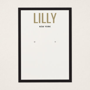 Placa de Exibição de Borda Preta de Marfim Moderna