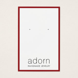 Placa de Exibição de Borda Vermelha Moderna Borda 