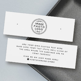 Placa de exibição de brinco com logotipo personali