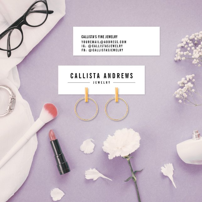 Placa de exibição de brinco preto simples (Criador carregado)