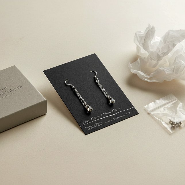 Placa de exibição de brinco simples (Simple stud earring display card)